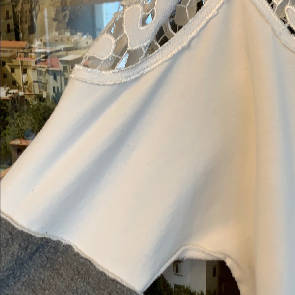 Liberty Garden white crochet sweatshirt - Picture 7 of 14